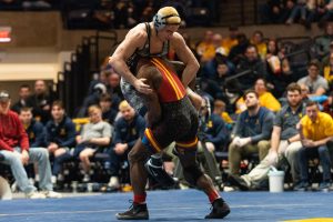 WVU wrestling falls 20-13 to No. 3 Iowa State in tight duel